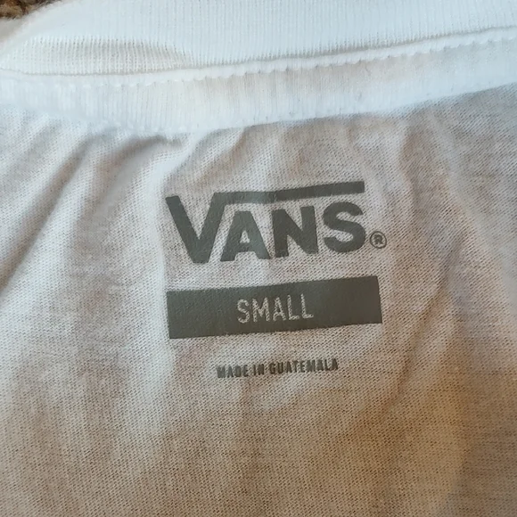 Vans White Multicolor Logo Long Sleeve Tee - Picture 3 of 4